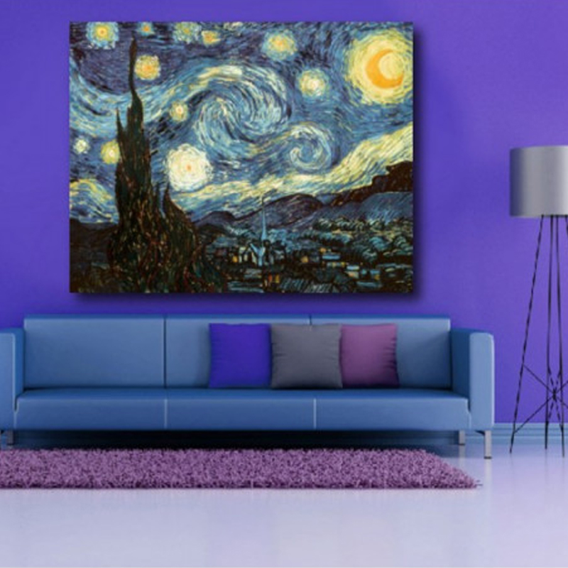 Πίνακας σε καμβά με Ζωγραφική Van Gogh Starry Night